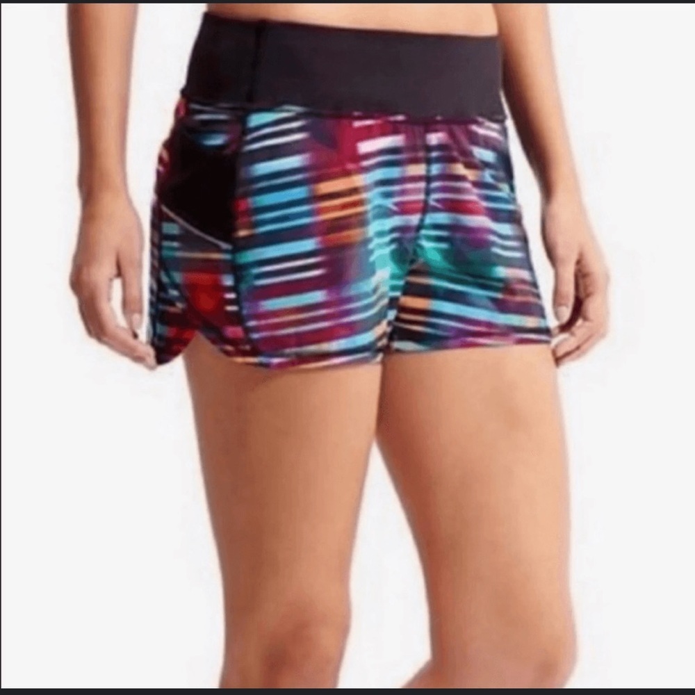 Athleta Multicolor Striped Athletic Shorts